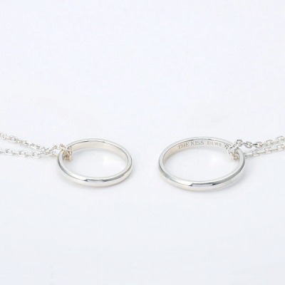 シルバーペアネックレス