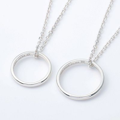 シルバーペアネックレス