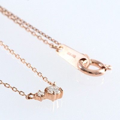 ピンクゴールドネックレス