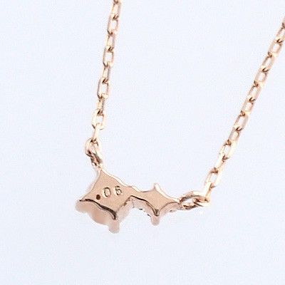 ピンクゴールドネックレス