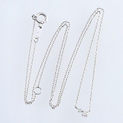 ホワイトゴールドネックレス