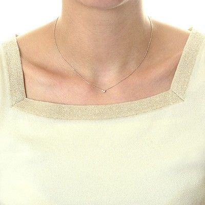 ホワイトゴールドネックレス