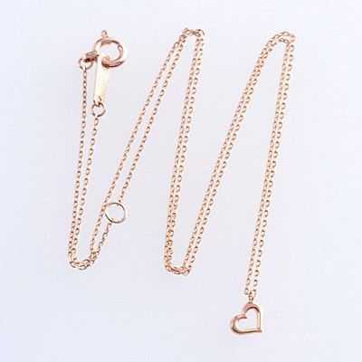 ピンクゴールドネックレス