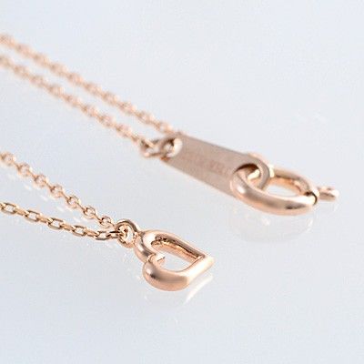 ピンクゴールドネックレス