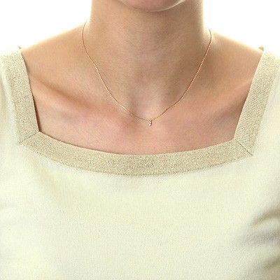 ピンクゴールドネックレス