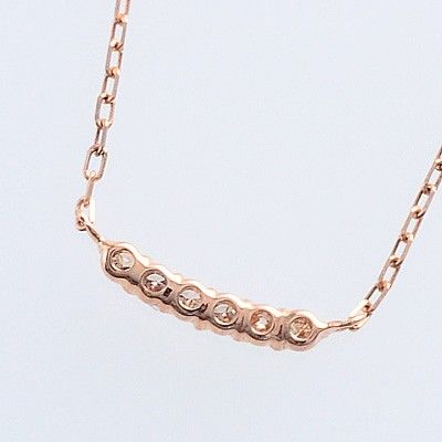 ピンクゴールドネックレス