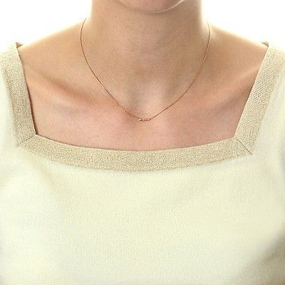 ピンクゴールドネックレス