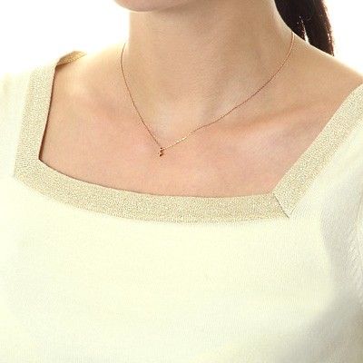 ピンクゴールドネックレス