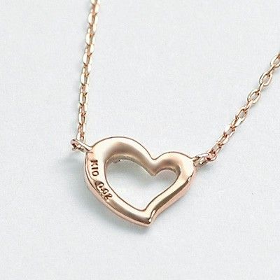 ピンクゴールドネックレス