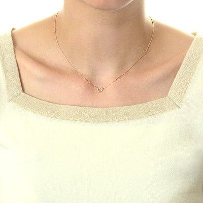 ピンクゴールドネックレス