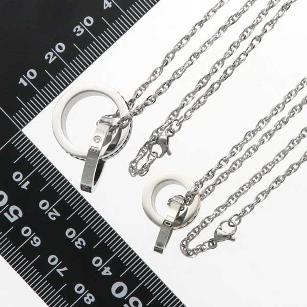 ステンレスペアネックレス
