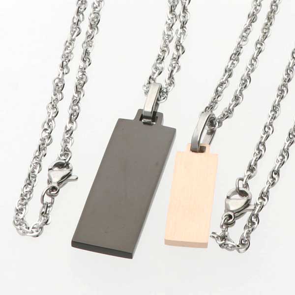 ステンレスペアネックレス