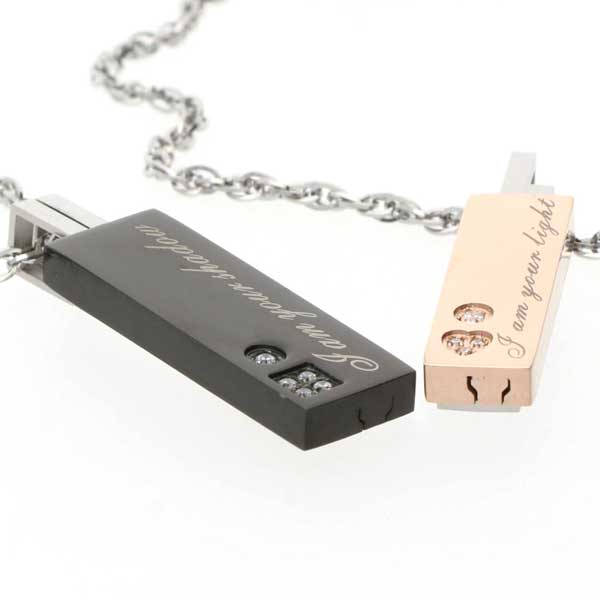 ステンレスペアネックレス