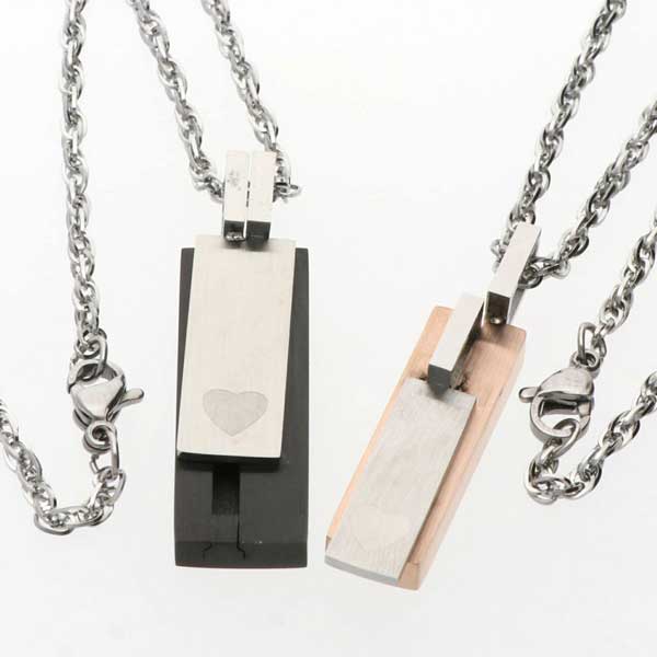 ステンレスペアネックレス