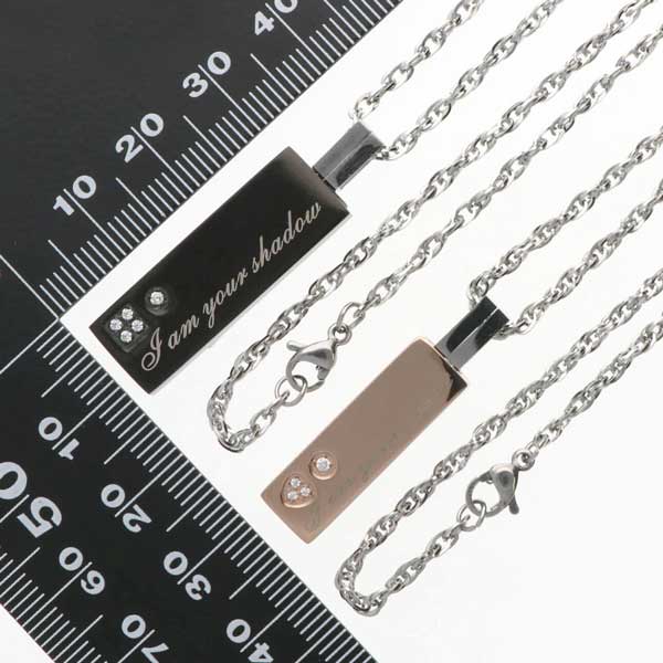 ステンレスペアネックレス