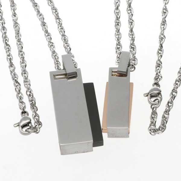 ステンレスペアネックレス