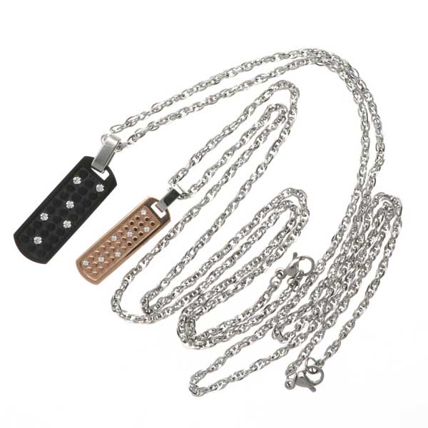 ステンレスペアネックレス