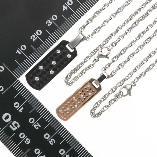 ステンレスペアネックレス