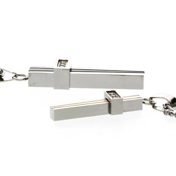 ステンレスペアネックレス