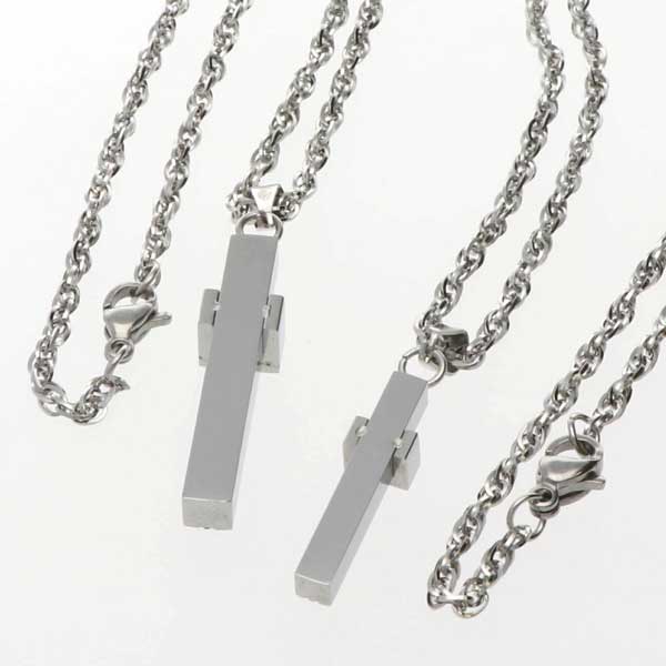 ステンレスペアネックレス