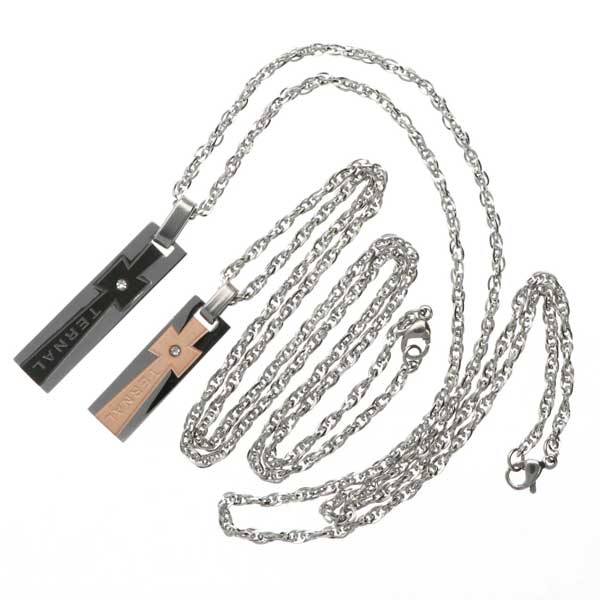 ステンレスペアネックレス