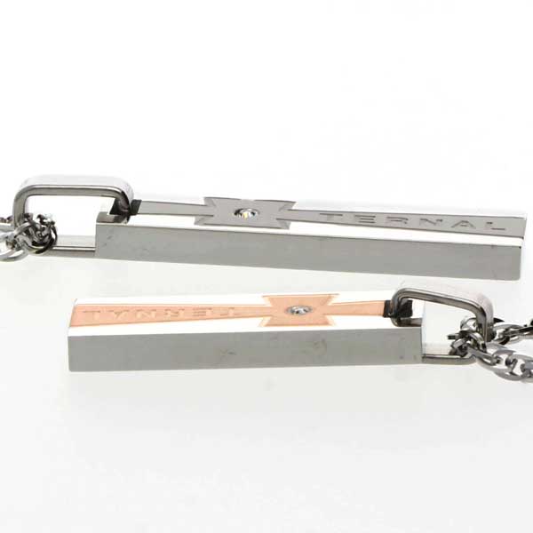 ステンレスペアネックレス