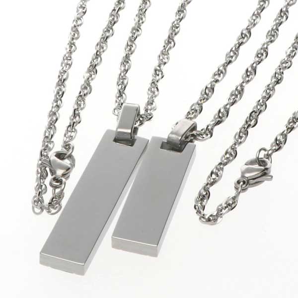 ステンレスペアネックレス