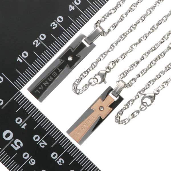 ステンレスペアネックレス