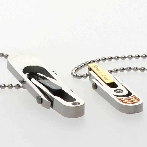 ステンレスペアネックレス