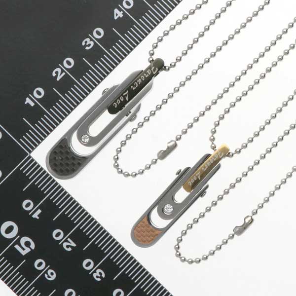 ステンレスペアネックレス