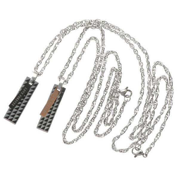 ステンレスペアネックレス