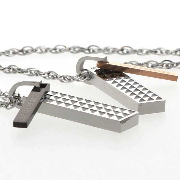 ステンレスペアネックレス