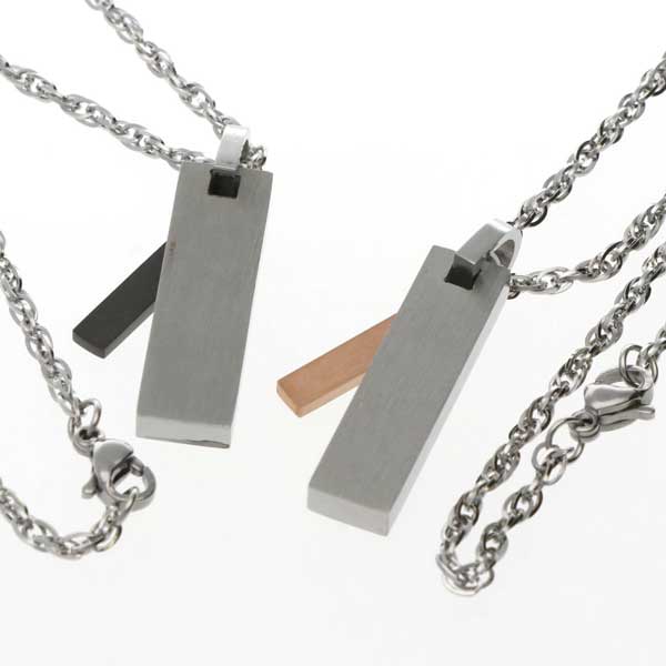 ステンレスペアネックレス