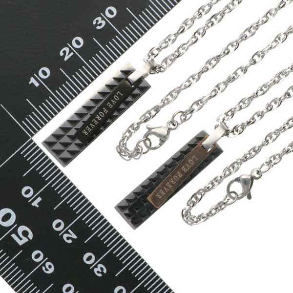 ステンレスペアネックレス