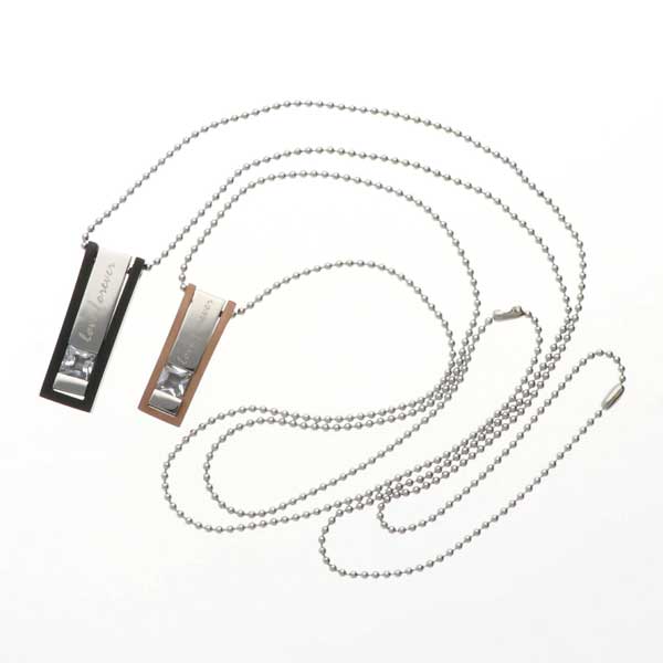 ステンレスペアネックレス