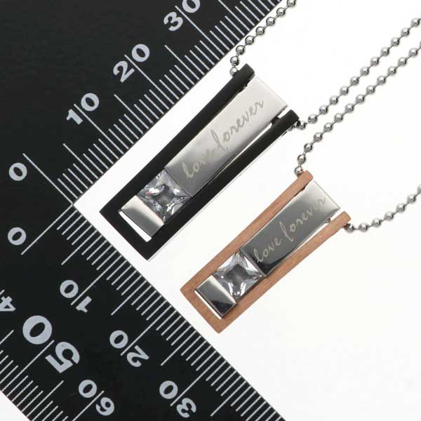 ステンレスペアネックレス