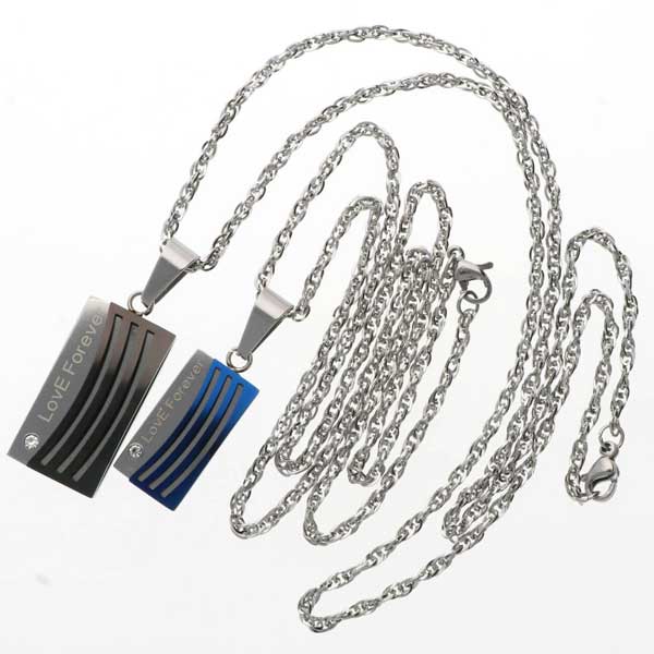 ステンレスペアネックレス