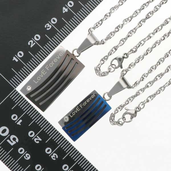 ステンレスペアネックレス