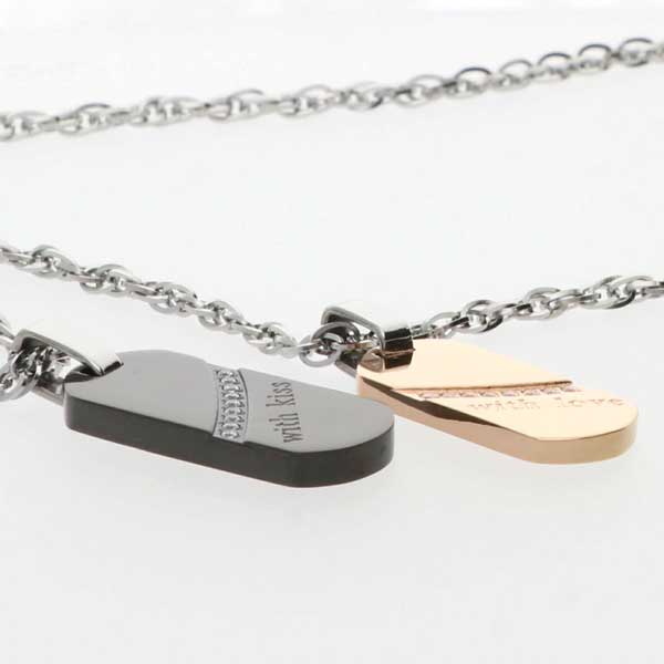 ステンレスペアネックレス