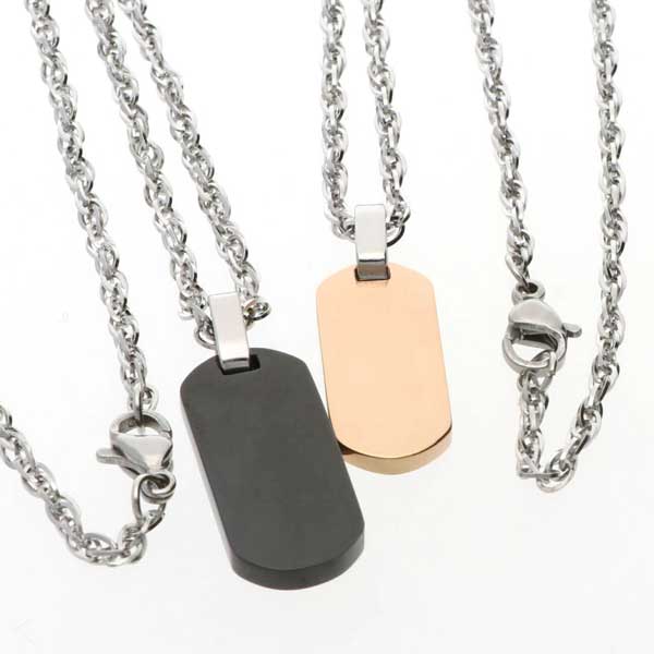 ステンレスペアネックレス