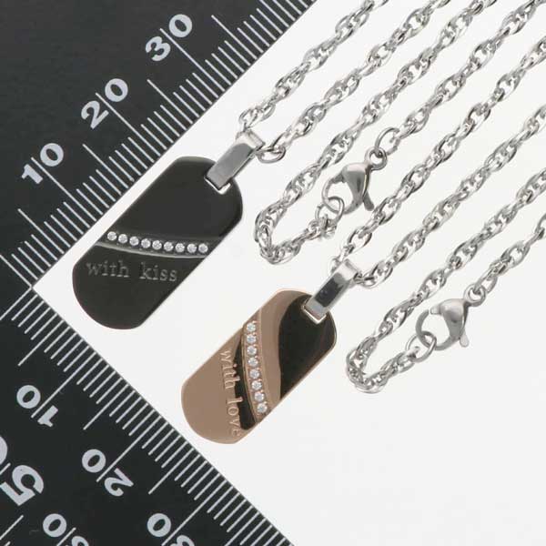 ステンレスペアネックレス