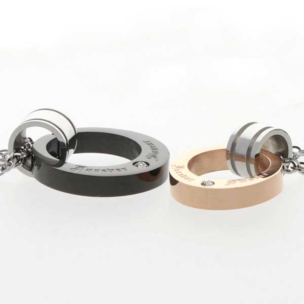 ステンレスペアネックレス