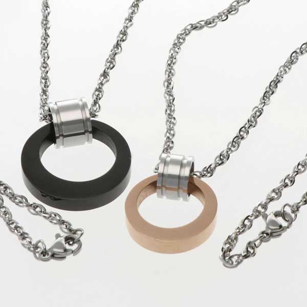 ステンレスペアネックレス