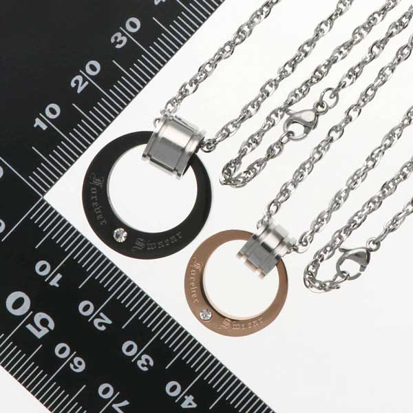 ステンレスペアネックレス