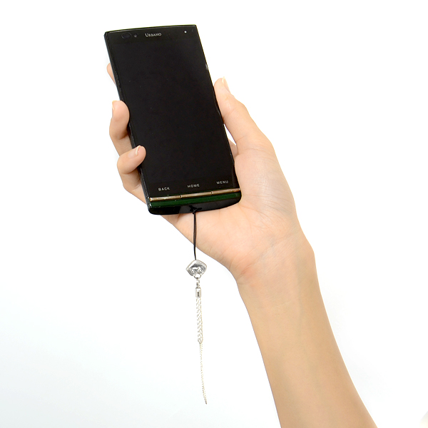 シルバー携帯ストラップ