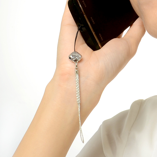 シルバー携帯ストラップ