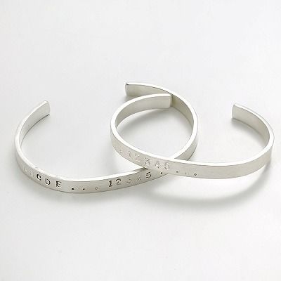 シルバーペアバングル