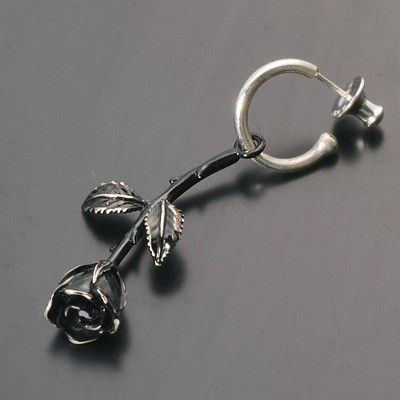 シルバーフープピアス(片耳用)