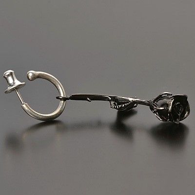 シルバーフープピアス(片耳用)