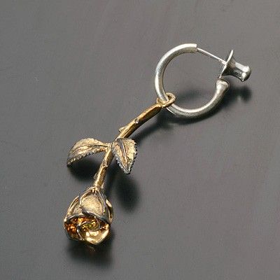 シルバーフープピアス(片耳用)